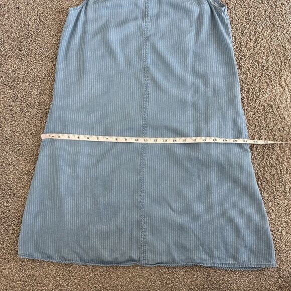 THREAD + SUPPLY | Blue Sleeveless Dress with Pockets - Picture 10 of 12